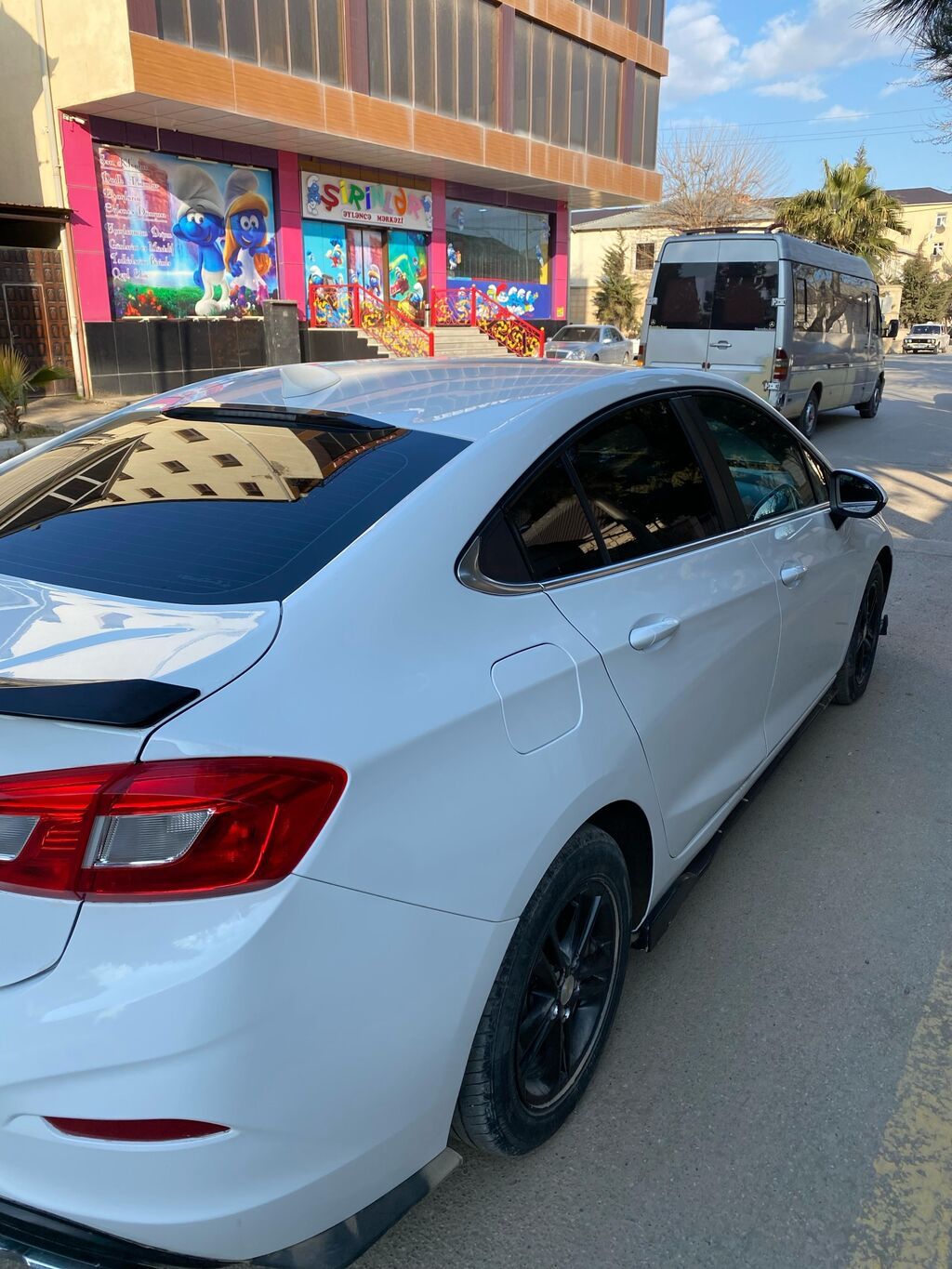 Chevrolet Cruze sedan – ağ rəng problemsiz 77-CT-638 — Avtomobillər, Bakı (3)