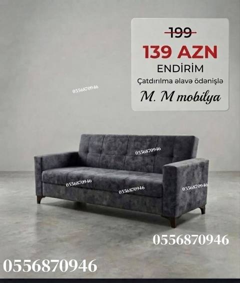 Divan, Yeni, Açılmayan, Bazalı, Parça, Ödənişli çatdırılma — Brend mebel sifarişle.