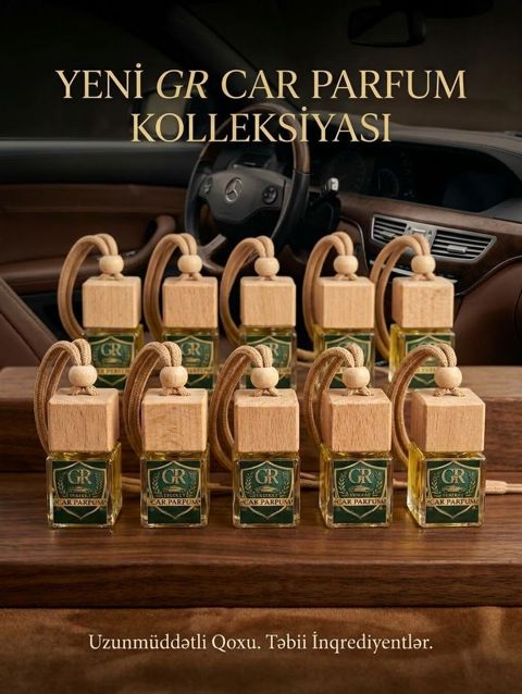Yeni GR Car Parfum kolleksiyası - Avtomobil üçün asma ətir şüşələri — Lənkəran