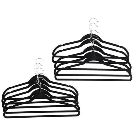 Geyim üçün asılqan dəsti Jysk Hektor, 10 əd, 24x45 sm, ABS plastik/velür, qara — 8 ₼ · Bakı · Mallar Geyim üçün asılqan dəsti Jysk Hektor, 10 əd, 24x45 sm, ABS plastik/velür, qara — Bakı
