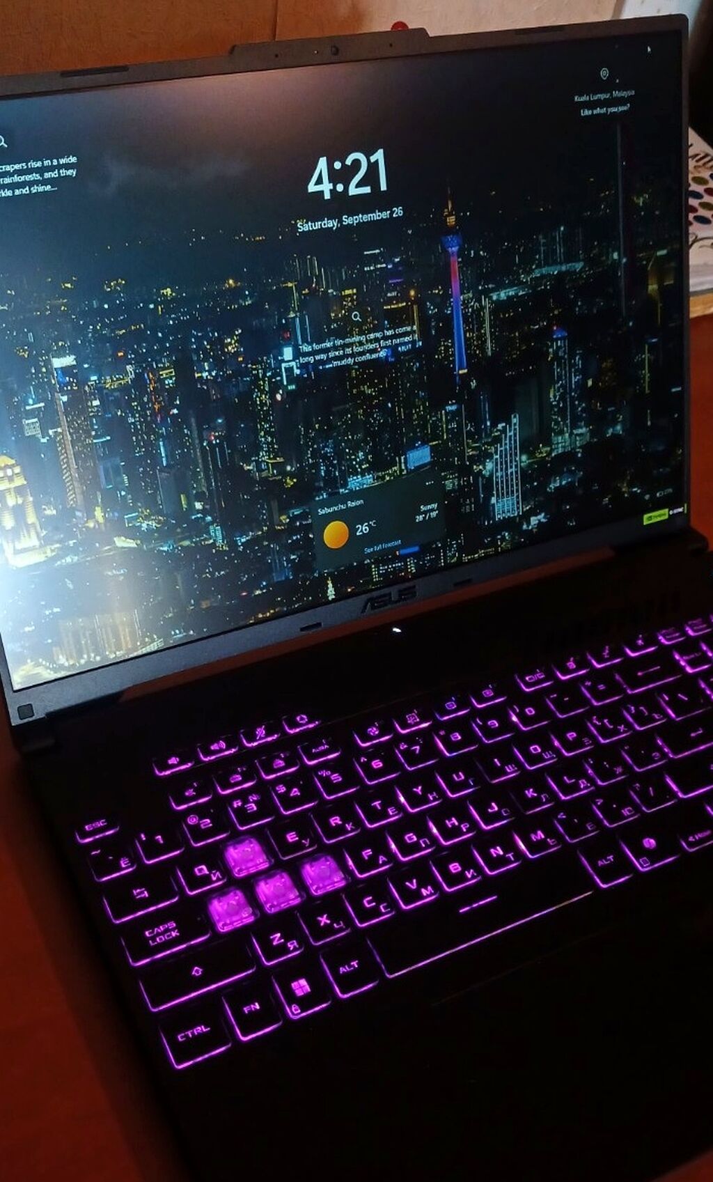 İşlənmiş ASUS TUF Gaming, 16 Intel Core i5, 512 GB, Ünvandan götürmə, Pulsuz çatdırılma — Asus, Xırdalan (3)