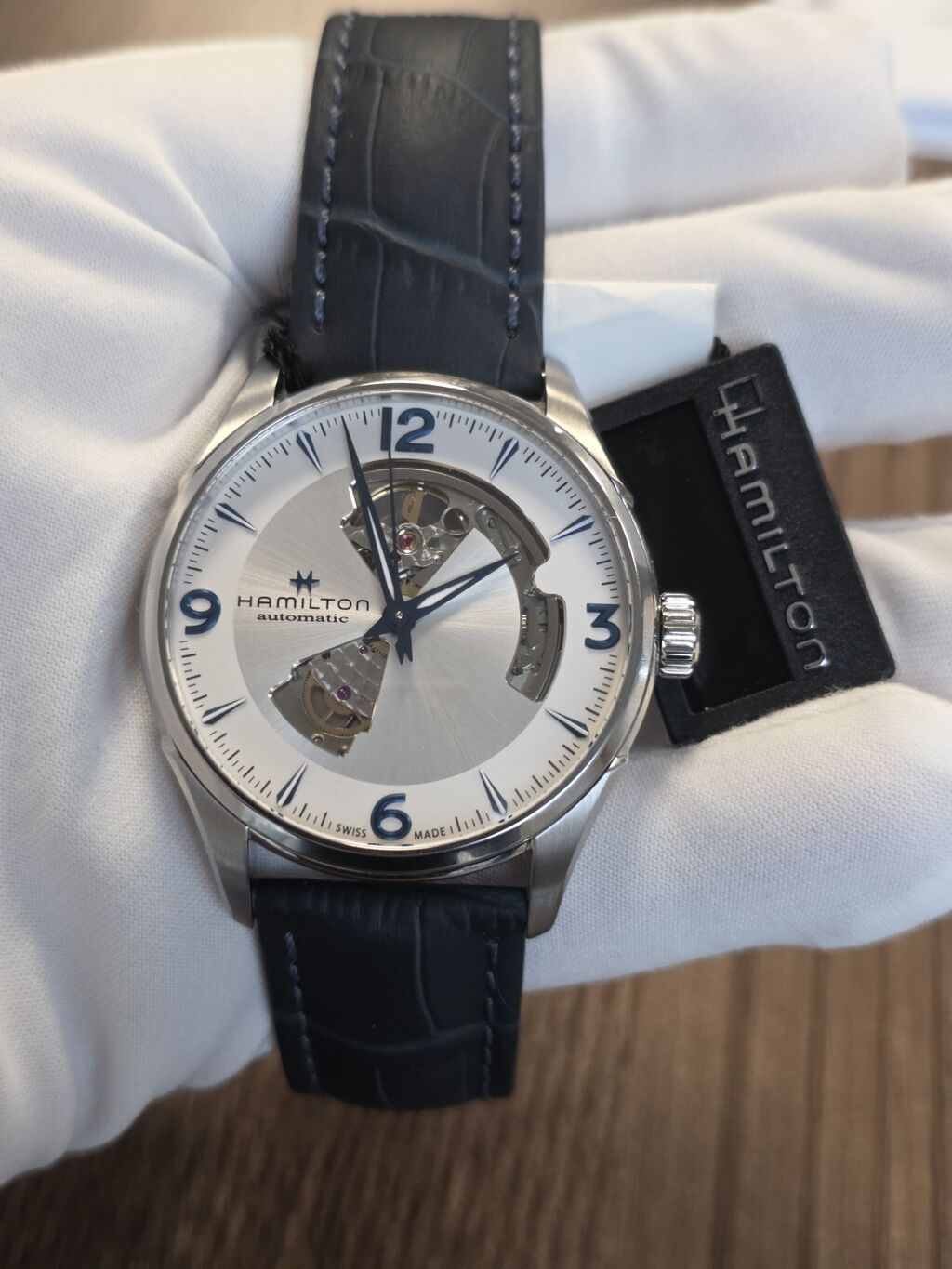 Hamilton Jazzmaster Open Heart 42 mm Automatic qol saatı - Mexanizm — Qol saatları, Bakı (2)
