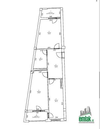 Satılır 2 otaqlı 95 m² yeni tikili Həzi Aslanov m — Mənzil (4)