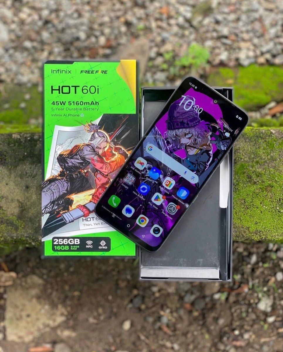 Infinix Hot 60i Sleek Black 256GB/8GB — Smartfonlar, Bakı (3)