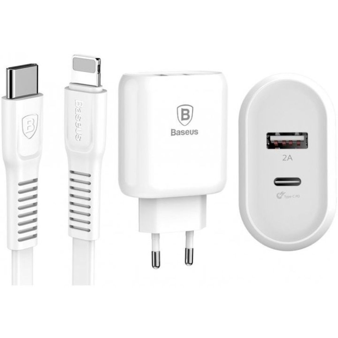 Şəbəkəli enerji toplama cihazı Baseus Bojure SeriesType-C PD-U quick charge charger EU 32W set White (TZTUN-BJ02) — Telefonlar və qadjetlər, Bakı (3)