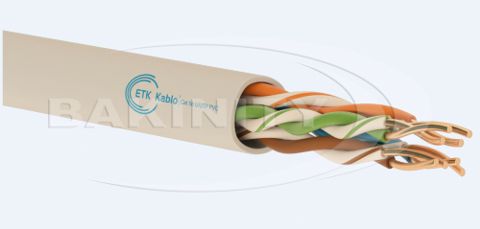 Lan kabel ETK Kablo Cat 5e U/utp PVC 305m — Bakı