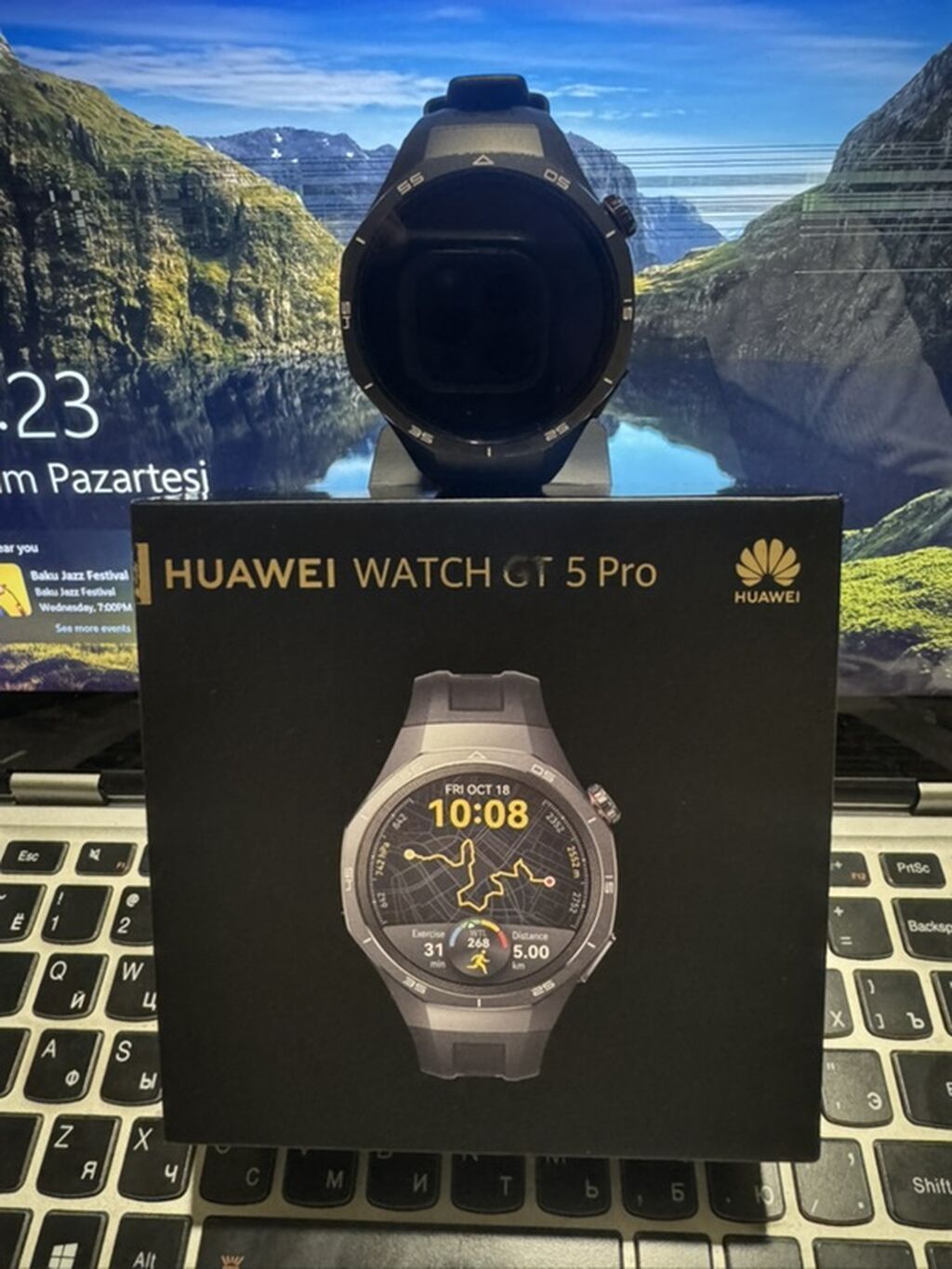 Huawei Watch GT 5 Pro ağıllı saat Tam ideal veziyyetde, 1 eded kemer — Ağıllı saatlar, Bakı