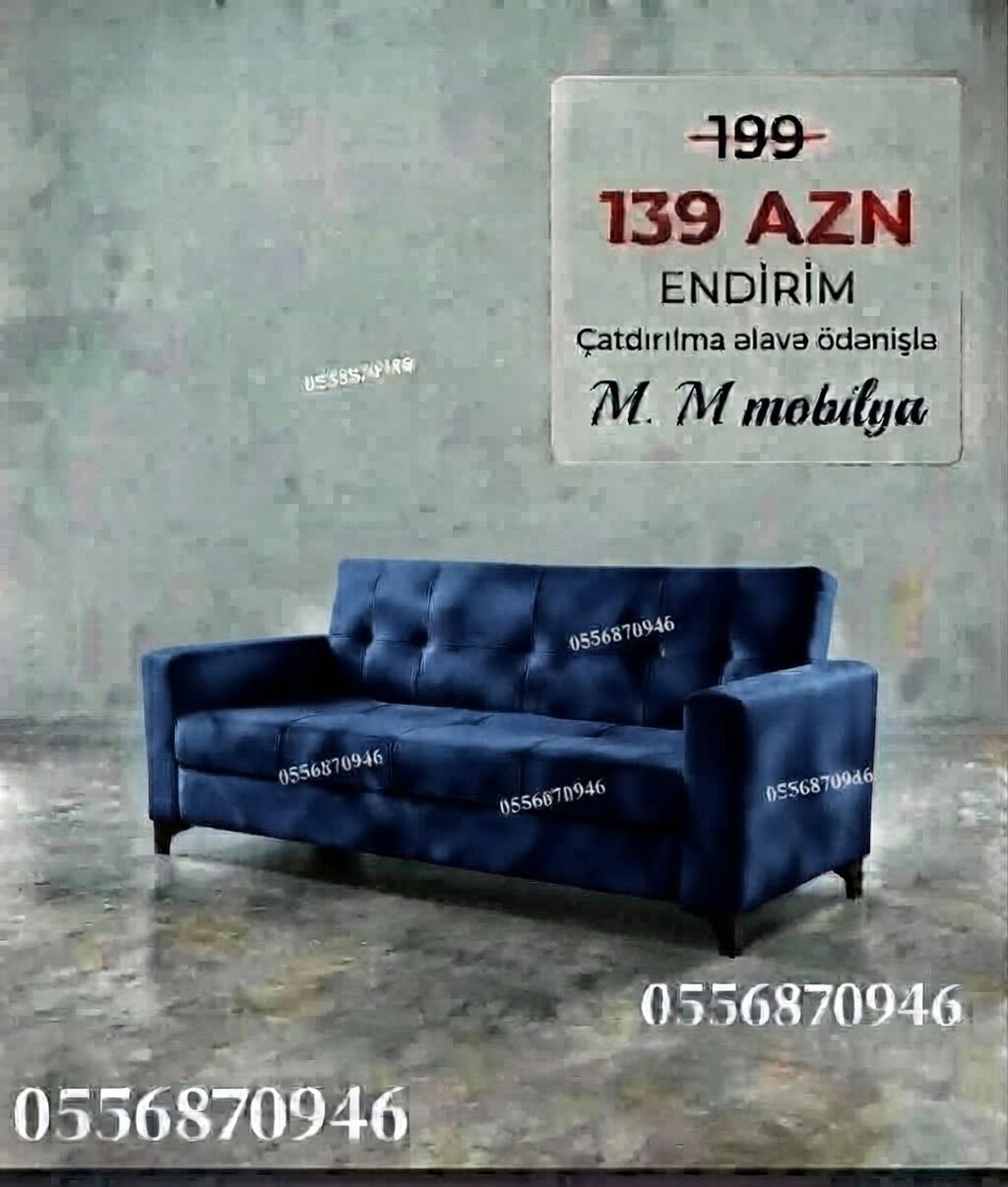 Divan, Yeni, Açılan, Bazalı, Parça, Ödənişli çatdırılma — Divanlər, Bakı (6)