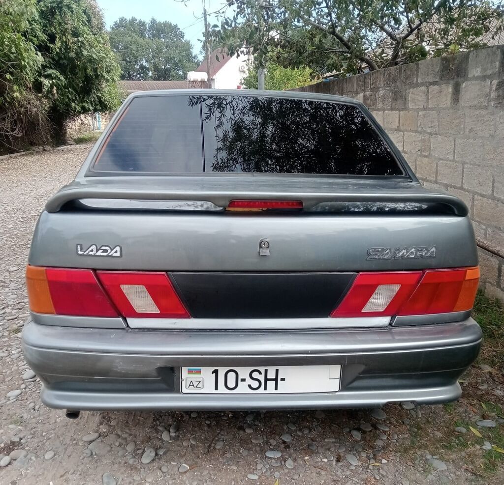 Lada Samara sedan - Kuzov: 4 qapılı sedan, boz rəng - Mühərrik — Avtomobillər, Quba (5)