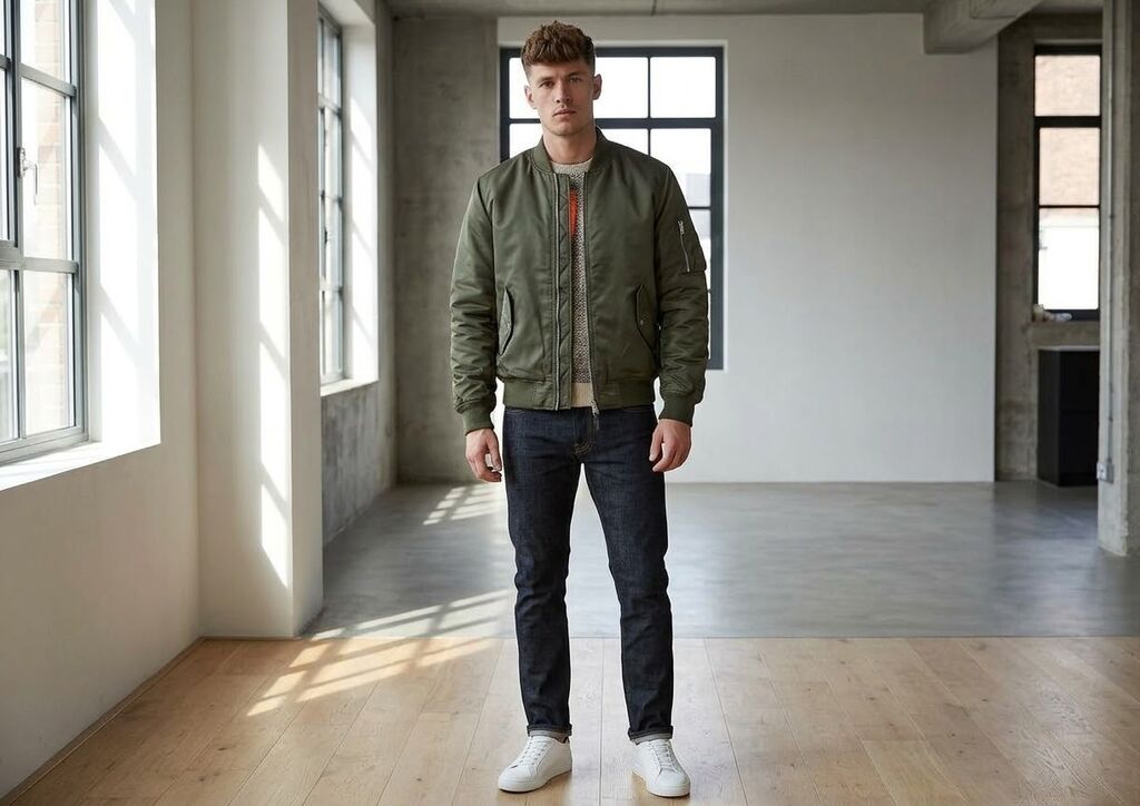 Unisex bomber gödəkçə – - Rəng: xaki (zeytun yaşıl) - Daxili: parlaq — Kurtkalar, Bakı (2)