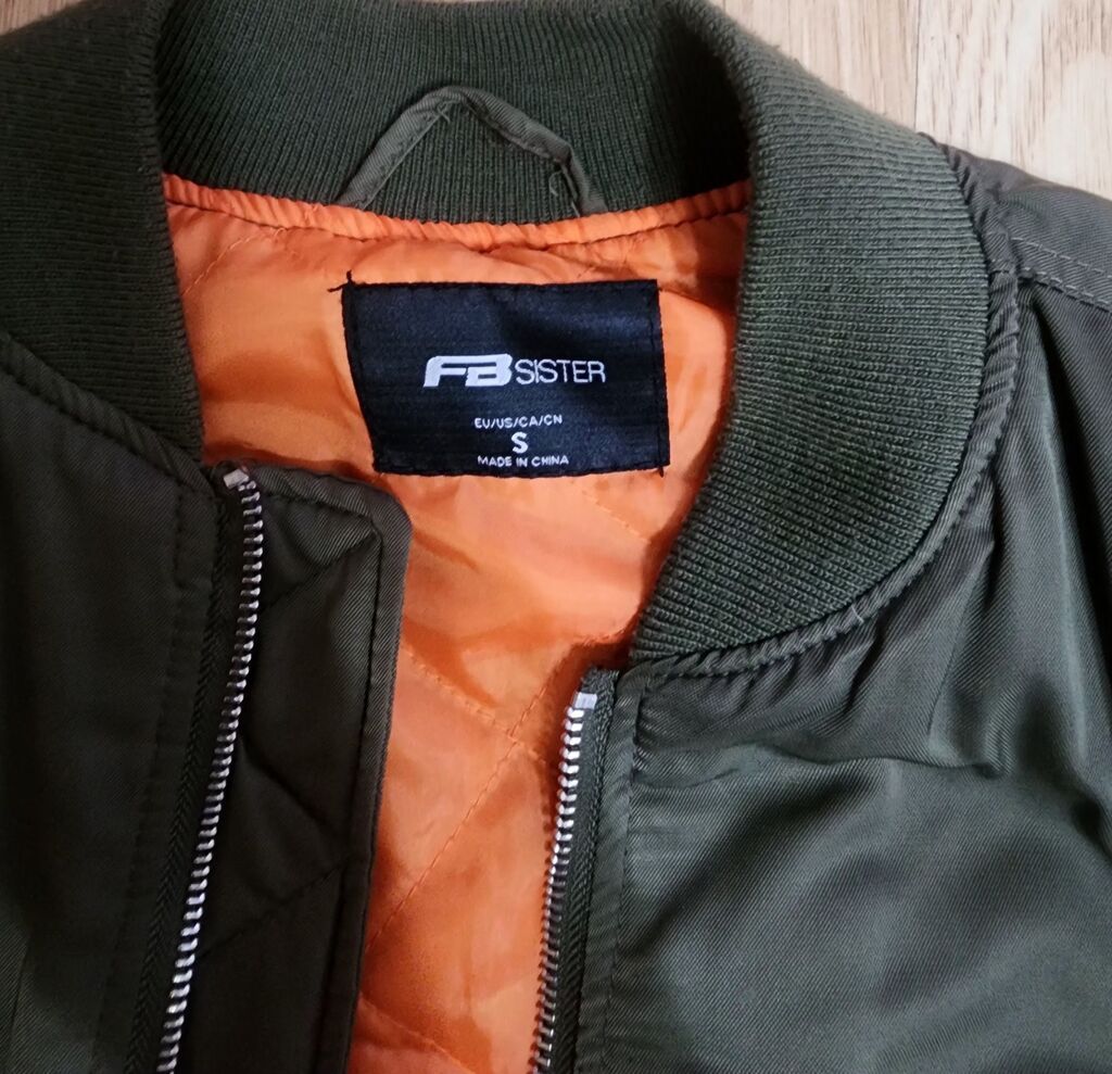 Unisex bomber gödəkçə – - Rəng: xaki (zeytun yaşıl) - Daxili: parlaq — Kurtkalar, Bakı (8)