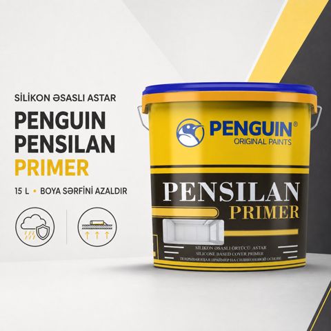 Penguin Pensilan Primer silikon əsaslı astar 15 litr — Bakı