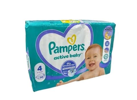 Pampers Active Baby uşaq bezləri - Ölçü: Hər ölçüsü var - Paketdə: 70 — Xırdalan