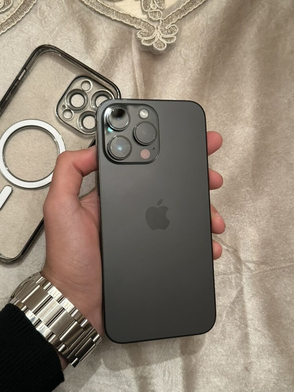 IPhone 14 Pro Max, 128 GB, Black Titanium, Face ID — Apple iPhone, Gəncə (2)