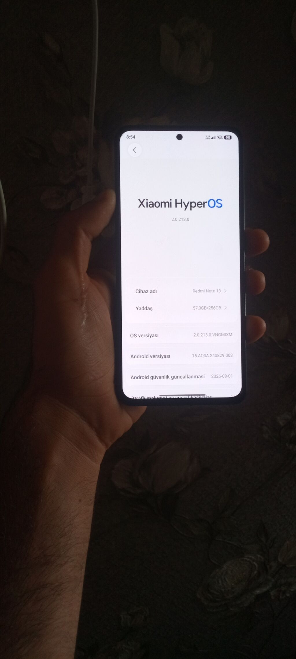 Redmi Note 13, 256 GB, rəng - Qara, Sensor, Barmaq izi, İki sim kartlı — Xiaomi, Bakı (3)