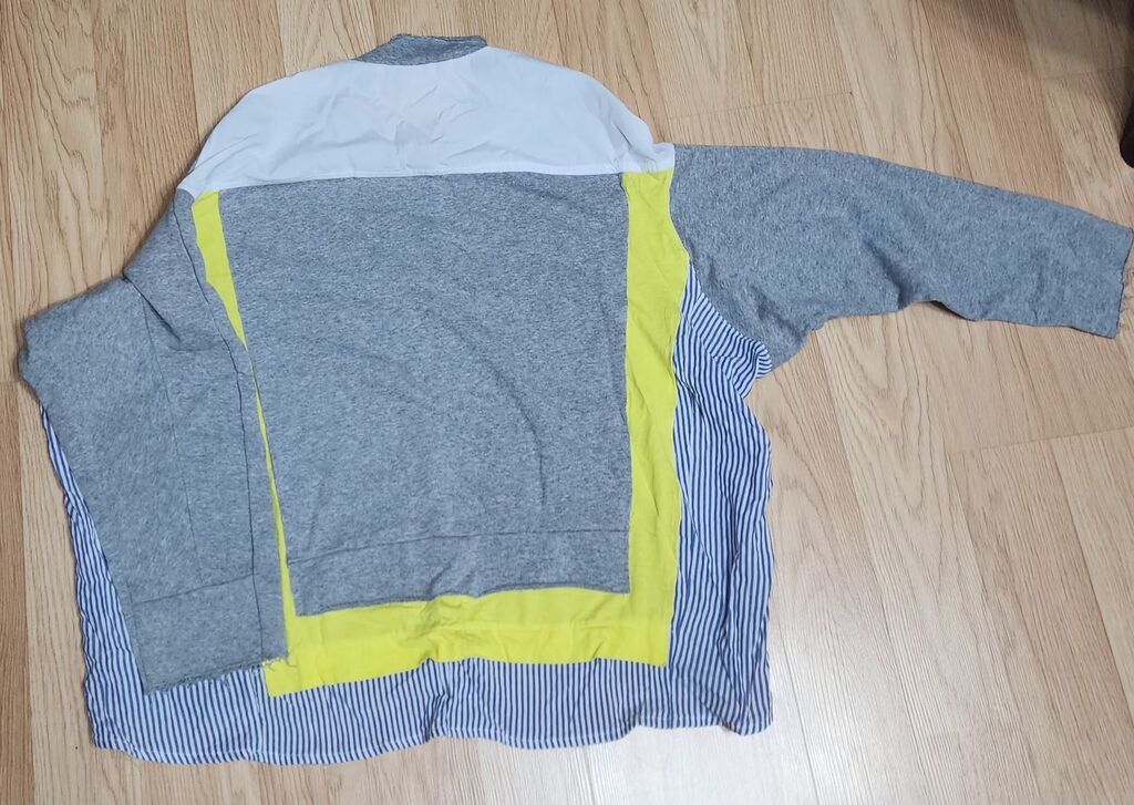 Trendyol- Qadınlar üçün rəng bloklu uzunqol sweatshirt - Dizayn: Önü — Hodie və sviter, Bakı (4)