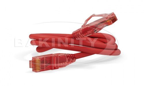 Lan kabel Hyperline U/utp Cat5 5m red — Kabel və naqillər, Bakı