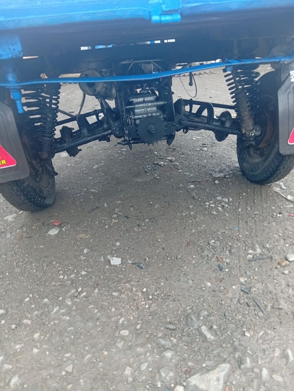 Yükdaşıma üçün üçtəkərli motosiklet (trisikl) - Rəng: mavi - Arxa — Motosikletlər, Digah