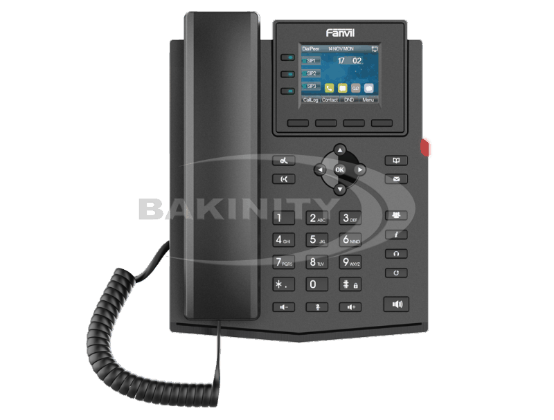 IP-telefon Fanvil X303 — IP telefon sistemləri, Bakı