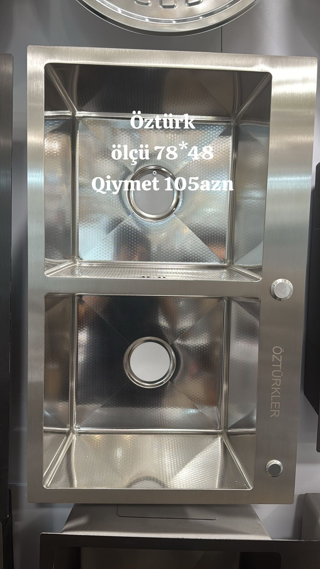 Mətbəx üçün paslanmayan poladdan (SUS304) tək gözlü lavabolar — Mətbəx lavabolarında, Saray (6)