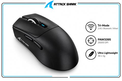 Mouse Attack Shark X8 Pro Black — Bakı