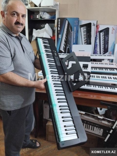 Elektro Piano 88 klaviş qara Təzə — 300 ₼ · Bakı · Musiqiə alətləri Elektro Piano 88 klaviş qara Təzə — Bakı