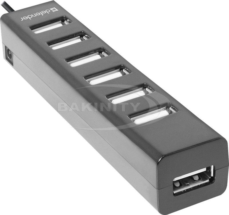 Defender USB Hub Quadro Swıft Universal USB 2.0, 7 ports (83203) — Kompüterlər və noutbuklar, Bakı (2)