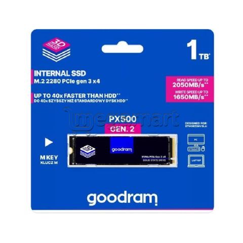 SSD yığıcı GoodRam 1TB M.2 PCIe NVMe PX500 G2 (SSDPR-PX500-01T-80-G2) — Bakı