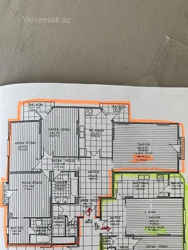 Satılır 4 otaqlı Bina evi menzil (Yeni tikili), 195 m², Nəsimi rayonu — Mənzil, Bakı (2)
