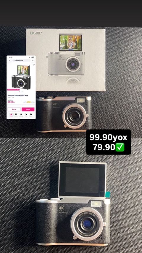 LK-007 rəqəmsal kamera - 4K video qeydiyyatı - 48MP foto qətnamə — 80 ₼ · Digah · Fotoaparat LK-007 rəqəmsal kamera - 4K video qeydiyyatı - 48MP foto qətnamə — Digah