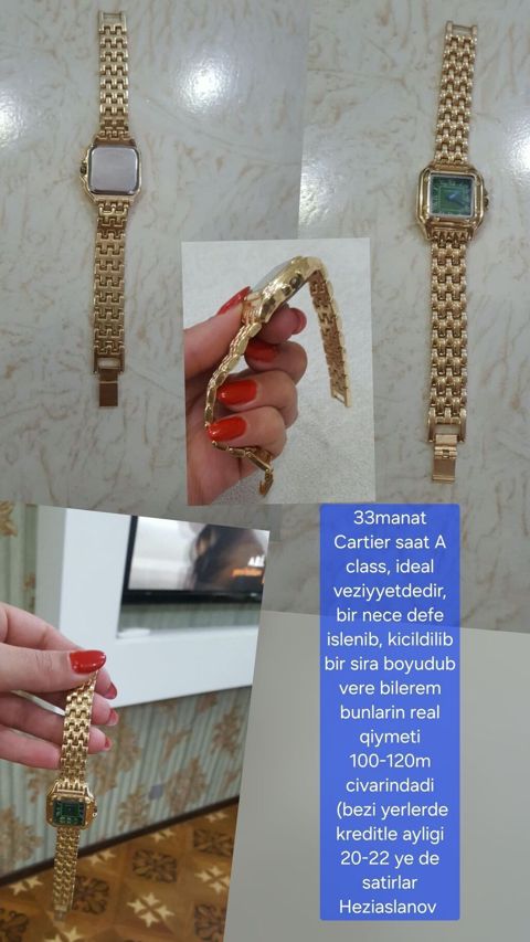 Cartier tərzində qadın qol saatı – A class. - Korpus: kvadrat formalı — 33 ₼ · Bakı · Qol saatları Cartier tərzində qadın qol saatı – A class. - Korpus: kvadrat formalı — Bakı