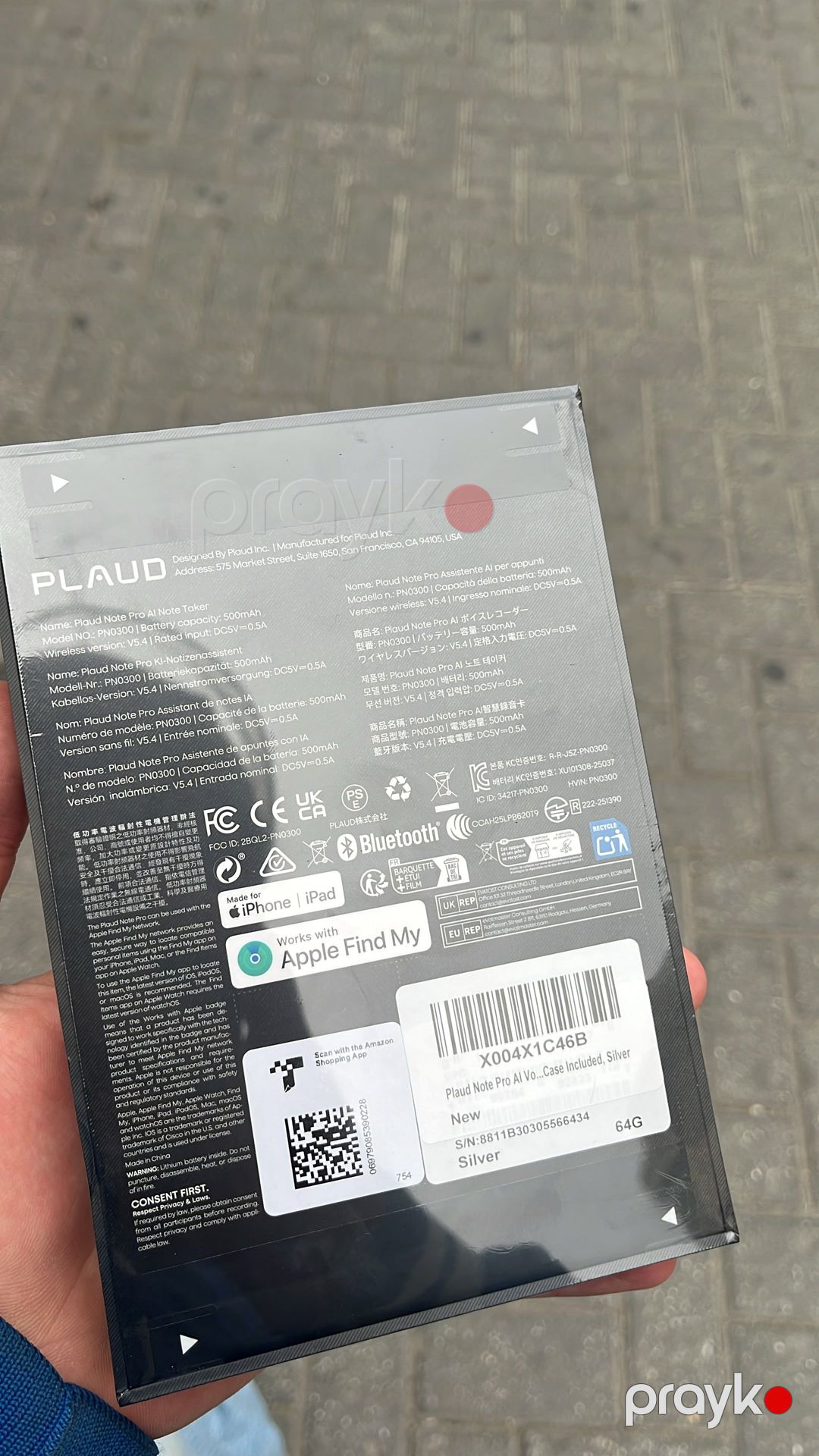 Plaud Note Pro AI qeyd tutma cihazı - Silver, 64GB — Mikrafonlar, Bakı (2)