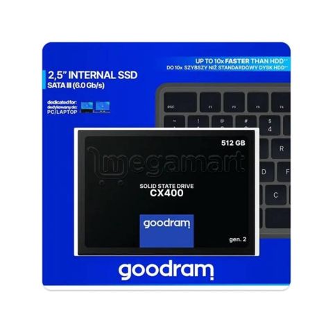 SSD yığıcı GoodRam CX400 Gen.2 512 GB (SSDPR-CX400-512-G2) — Bakı