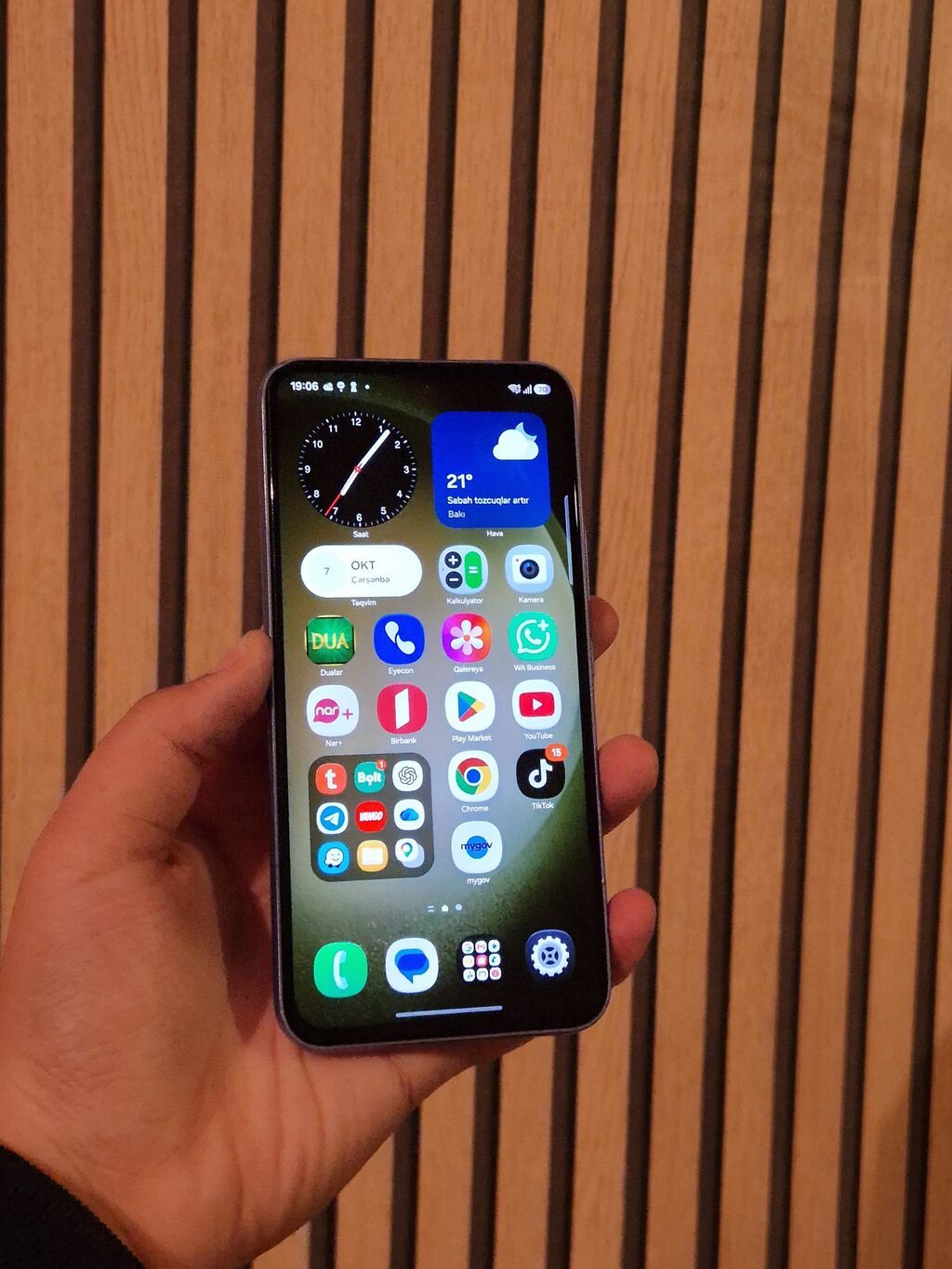 Samsung Galaxy A54 5G, 128 GB, rəng - Bənövşəyi, Zəmanət, Barmaq izi, Simsiz şarj — Samsung, Bakı (5)