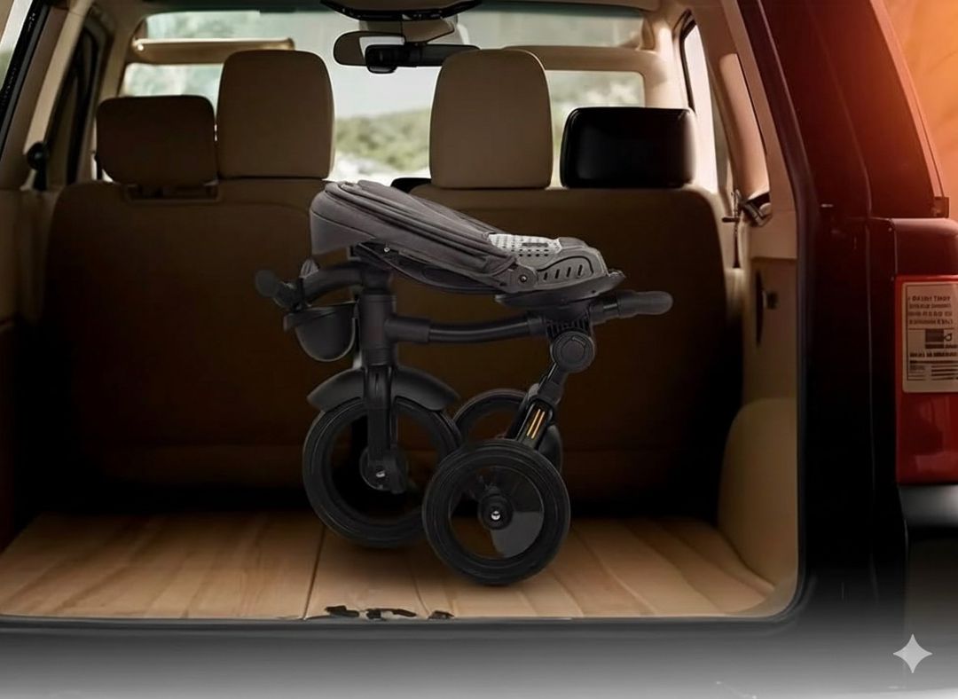 Uşaq üçün velosiped Kidilo 3123NS17, 3 təkərli, qara/açıq yaşıl — Mallar, Bakı (3)