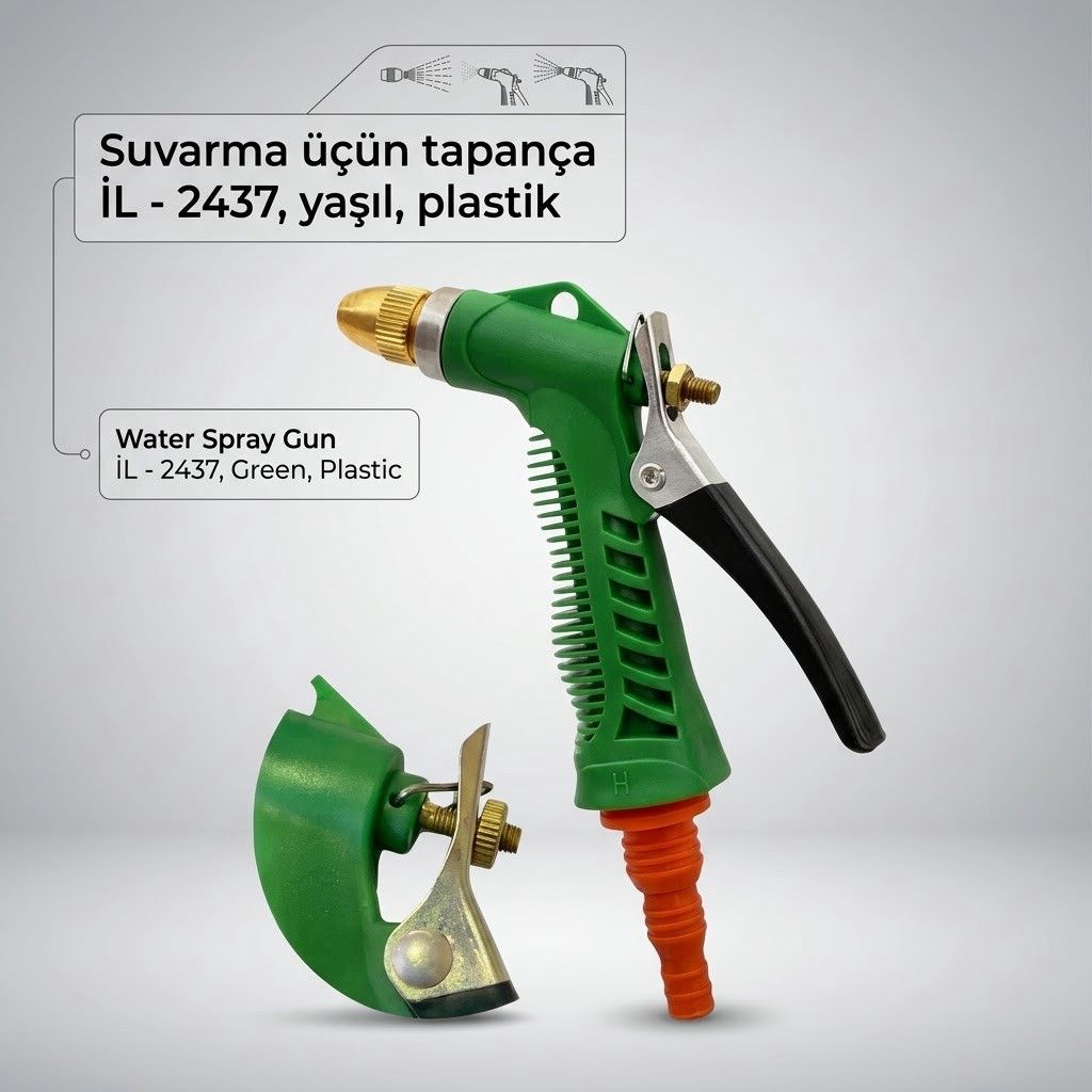 Suvarma tapançası ABS plastik 3 rejimli yaşıl — Mallar, Bakı