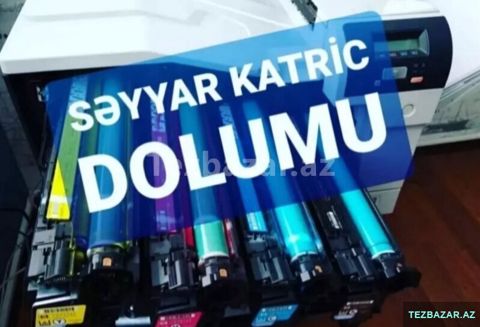 Katric doldurulmasi — 8 ₼ · Bakı · Ofis texnikası və istehlak malları Katric doldurulmasi — Bakı