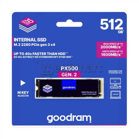 SSD yığıcı GoodRam PX500 Gen.2 512 GB (SSDPR-PX500-512-80-G2) — Bakı