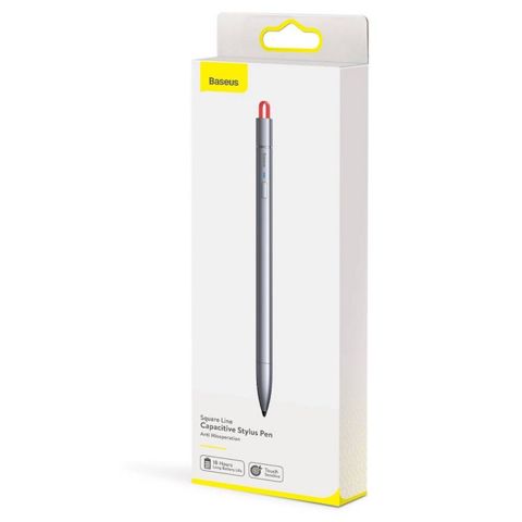 Stilus Baseus Square Line Capacitive Stylus Pen ACSXB-A0G, Gümüşü — Bakı