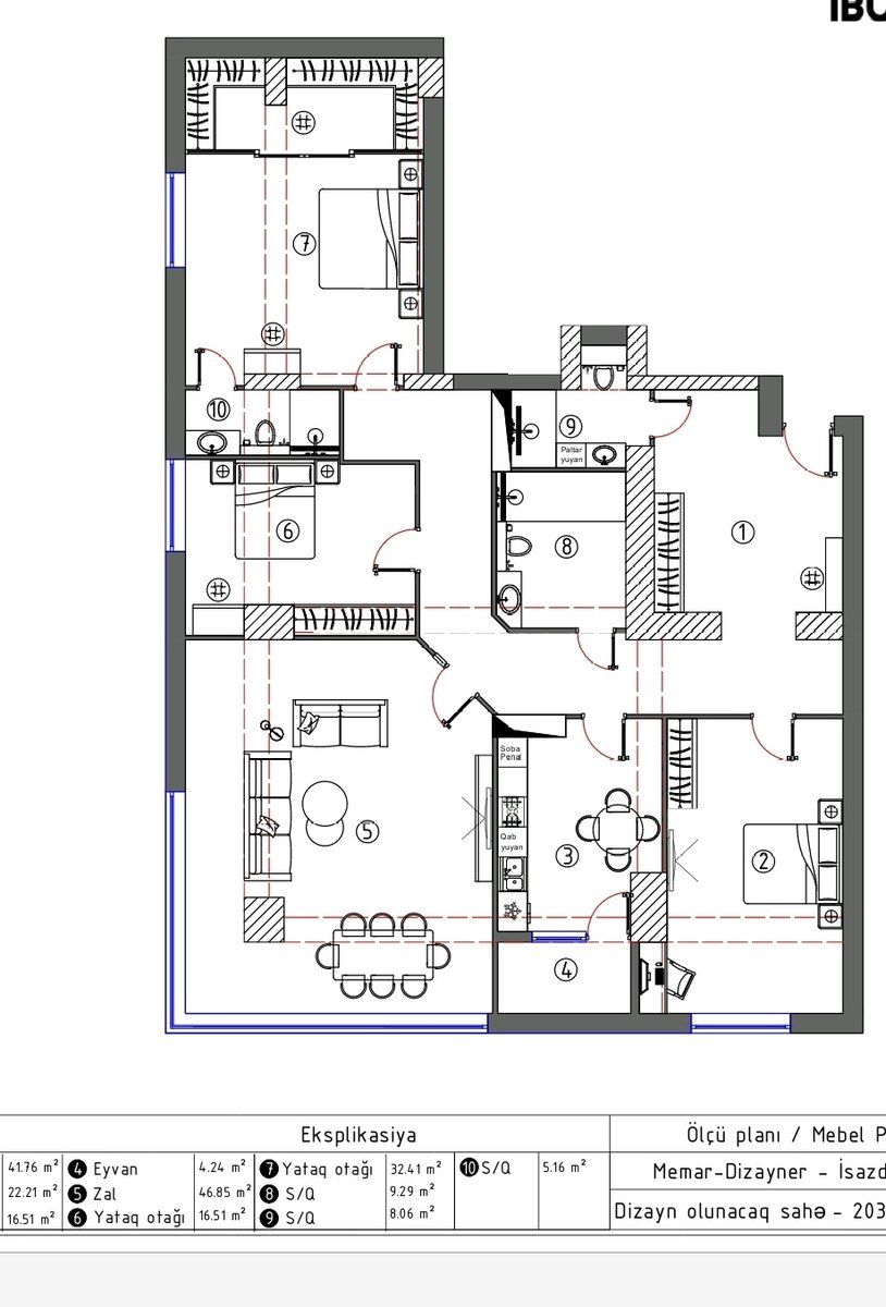 Satılır 4 otaqlı yeni tikili 202 m² — Mənzil, Bakı (12)