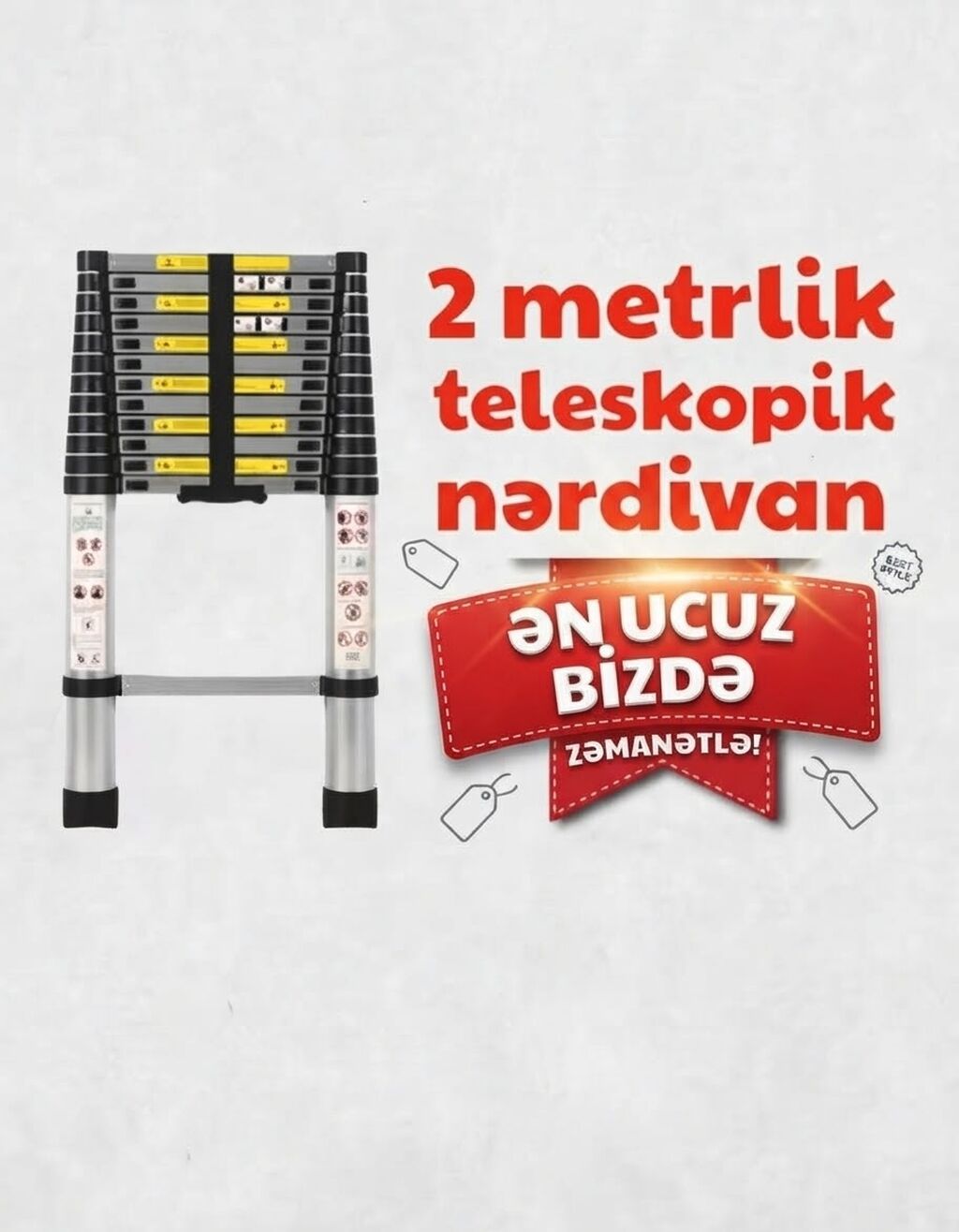 Məhsul: Nərdivanlar – bütün ölçülər mövcuddur - Yüksək keyfiyyət — Nərdivanlar, Bakı (2)