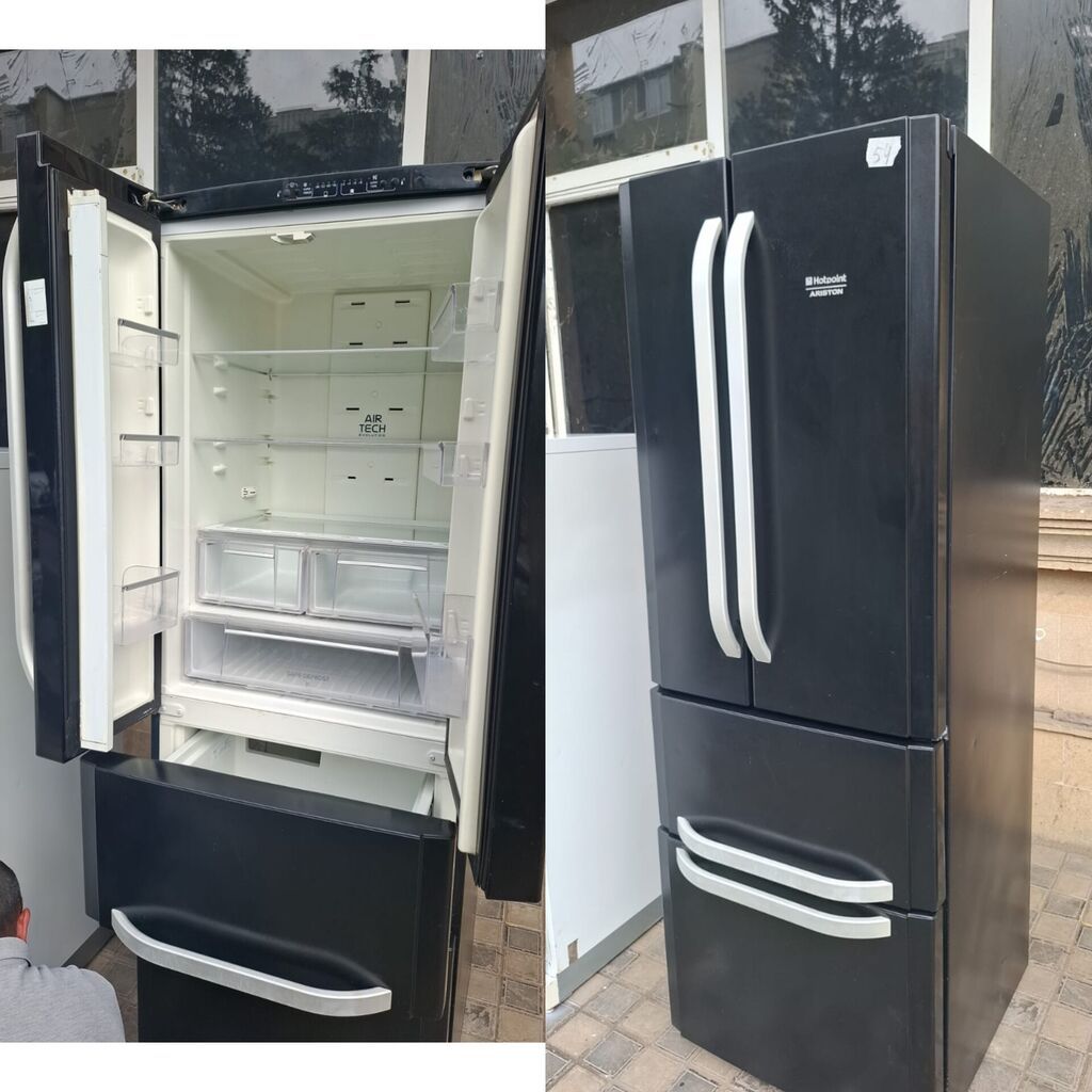Selin Potpoint Ariston soyuducu - Rəng: qara - Tip: No Frost — Soyuducular, Bakı