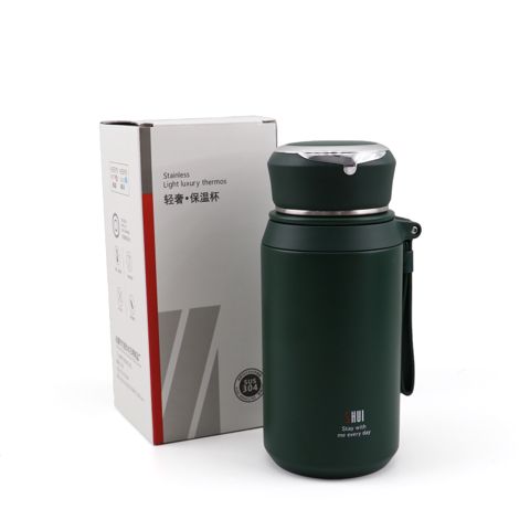 Termos turist üçün, paslanmayan polad, yaşıl, 800 ml — Bakı