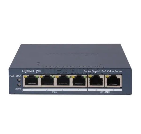 Kommutator Hikvision DS-3E1506P-EI 4 port Gigabit Smart — Kommutatorlar və marşrutlayıcılar, Bakı
