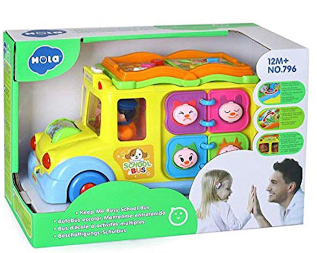 İnteraktiv oyuncaq Hola 796 Keep Me Busy School Bus, plastik, 12+ ay — Mallar, Bakı (3)