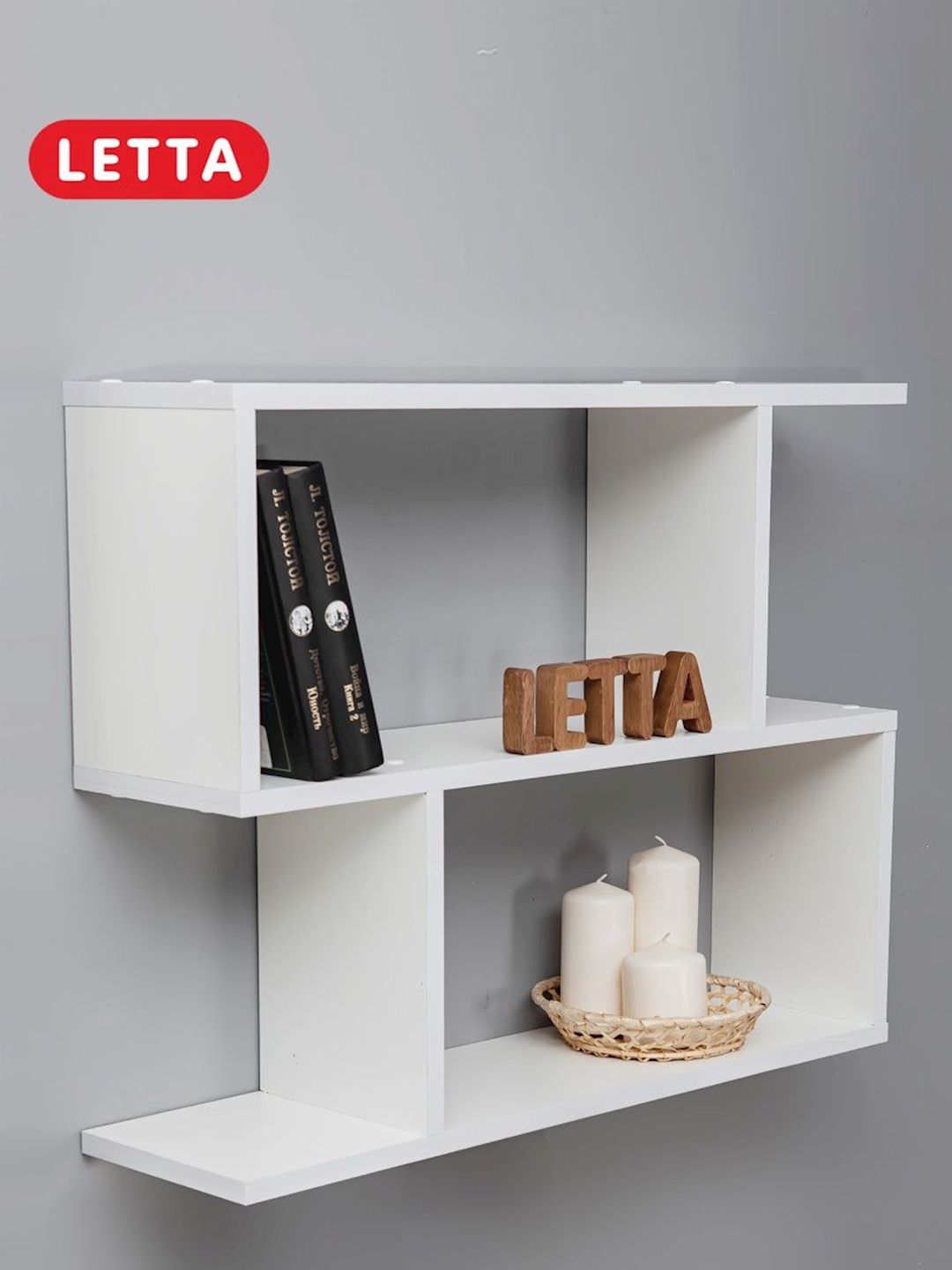 Rəf Letta, ağ, Ldsp, 68х18х52 sm — Mallar, Bakı (3)