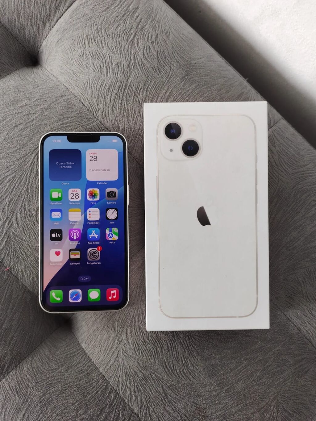 IPhone 13, 128 GB, Ağ, Zəmanət, Kredit, Simsiz şarj — Apple iPhone, Bakı (2)