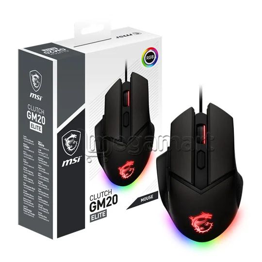 Kompüter oyun siçanı MSI Clutch GM20 Elite Black — Klaviaturalar və siçanlar, Bakı (4)