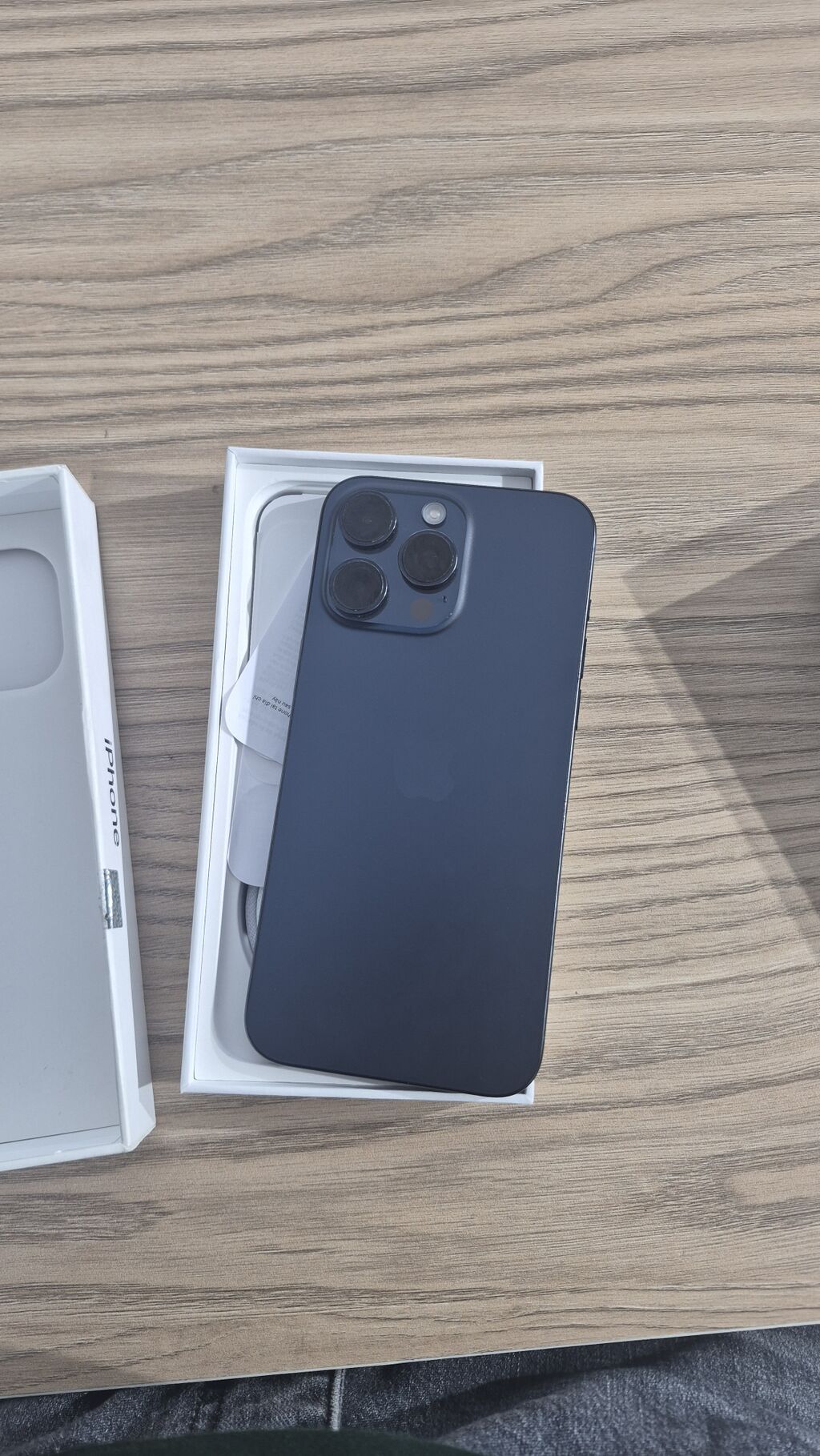 IPhone 15 Pro Max, 256 GB, Blue Titanium, Face ID — Apple iPhone, Bakı