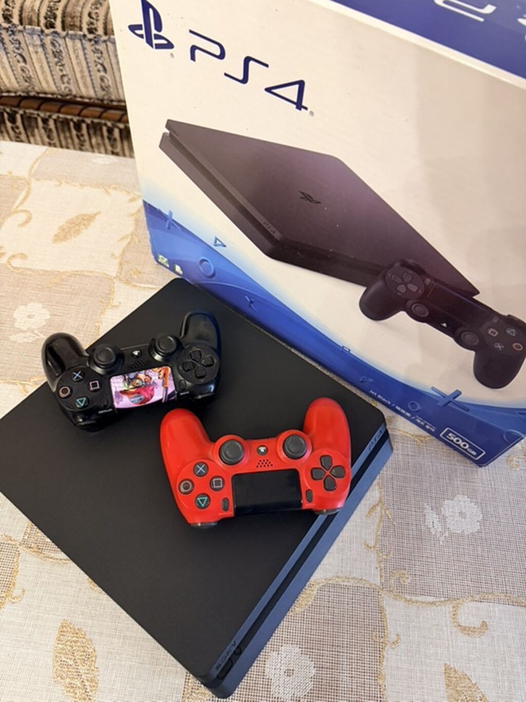 Sony PlayStation 4 Slim oyun konsolu - Model: PS4 Slim, Jet Black — Oyun konsolları, Digah (4)